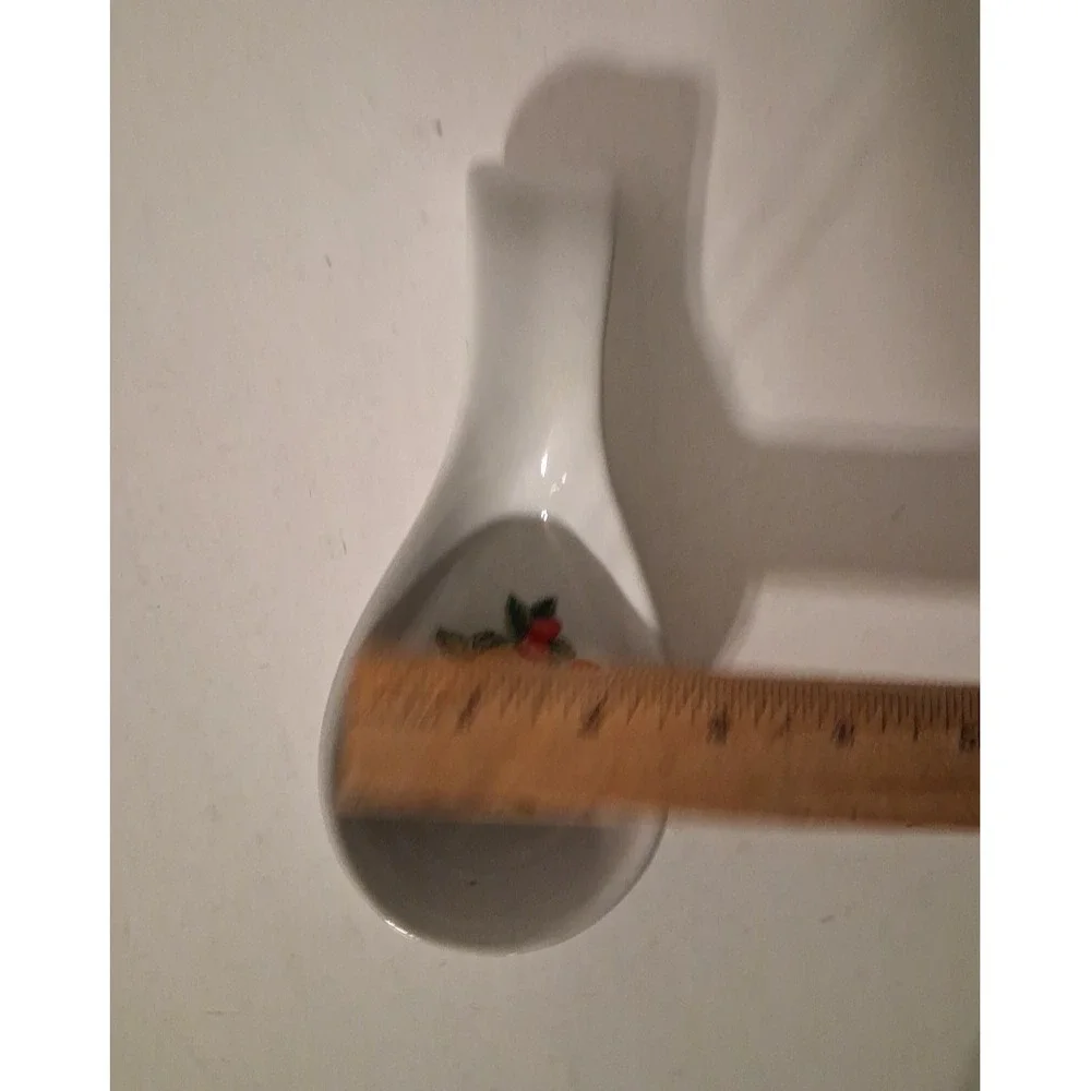 Vintage Spoon Rest Fruit Ceramic Cottage Grandma Core Country Farmhouse Kitchen